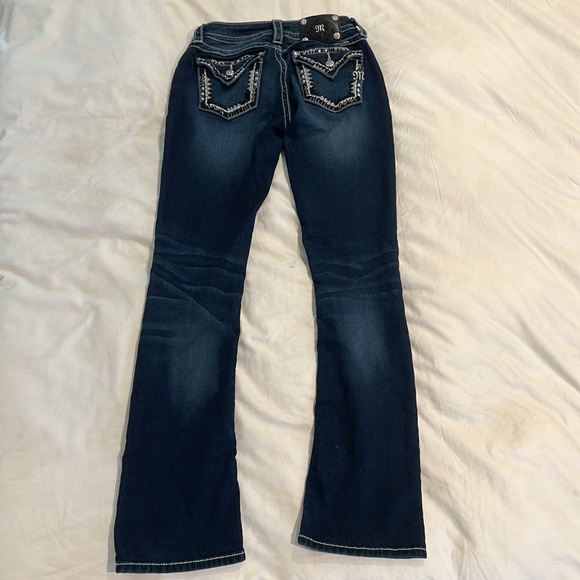 Miss Me Jeans, bootcut, dark-wash, size 27 - Picture 4 of 4